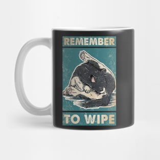 Cat Remember to Wipe Cat Lover Mug